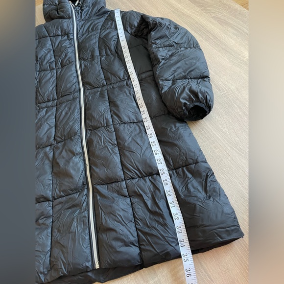 MICHAEL KORS Long Black Packable Warm Winter Puffer Jacket. Size M - Picture 13 of 16